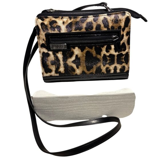 Miche Petite Base Tess Interchangable Handbag Shoulder Purse Leopard Excellent - Picture 1 of 13